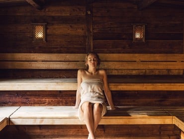 Sauna oases with a total of 9 saunas, relax zones, and spa garden
